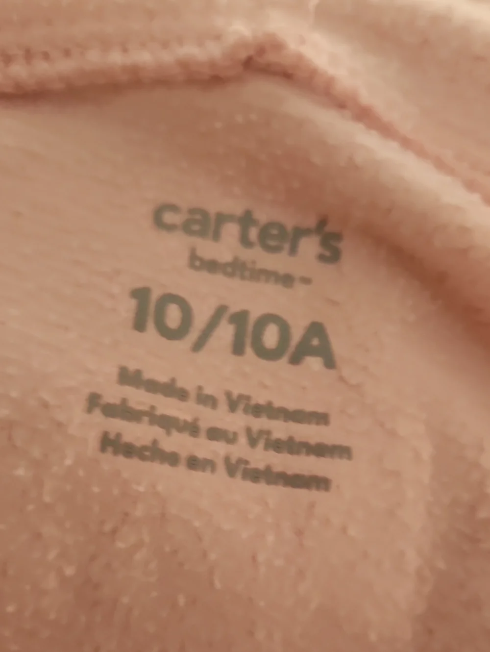 Carter's Pink Fleece Axolotyl Pajamas Costume Size 10